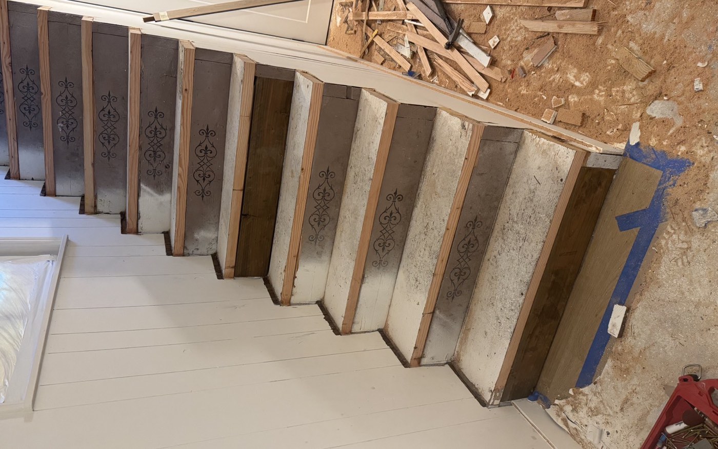 Stair rebuild before